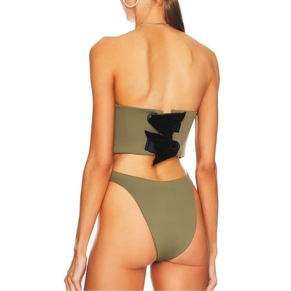 Mother of All Hamera corset bodysuit in Olive Green M NWT - Picture 3 of 5